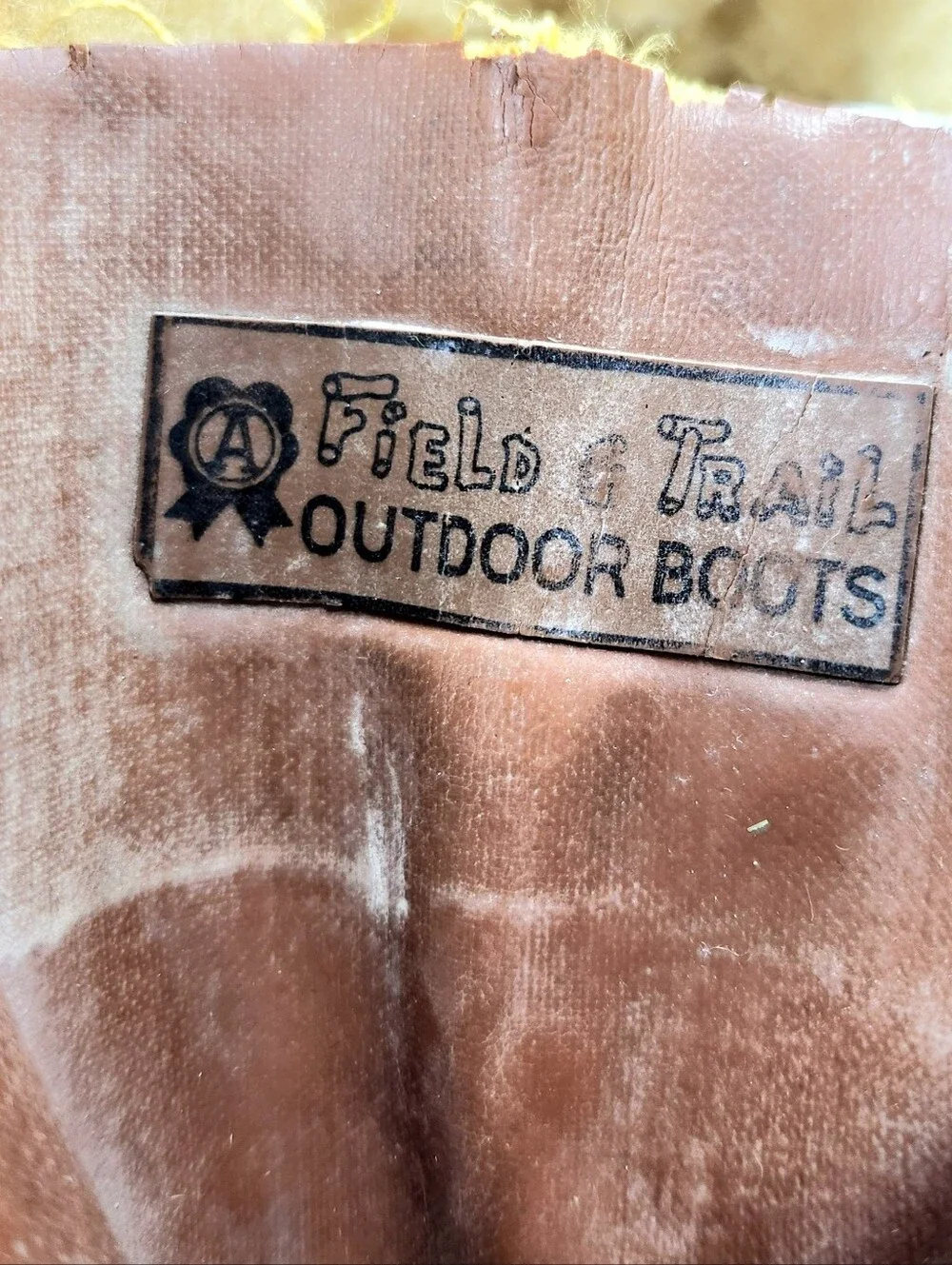 Vintage Field Trail Rubber Steel Shank Sherpa Lined Mid Calf Work Boots Mens 12